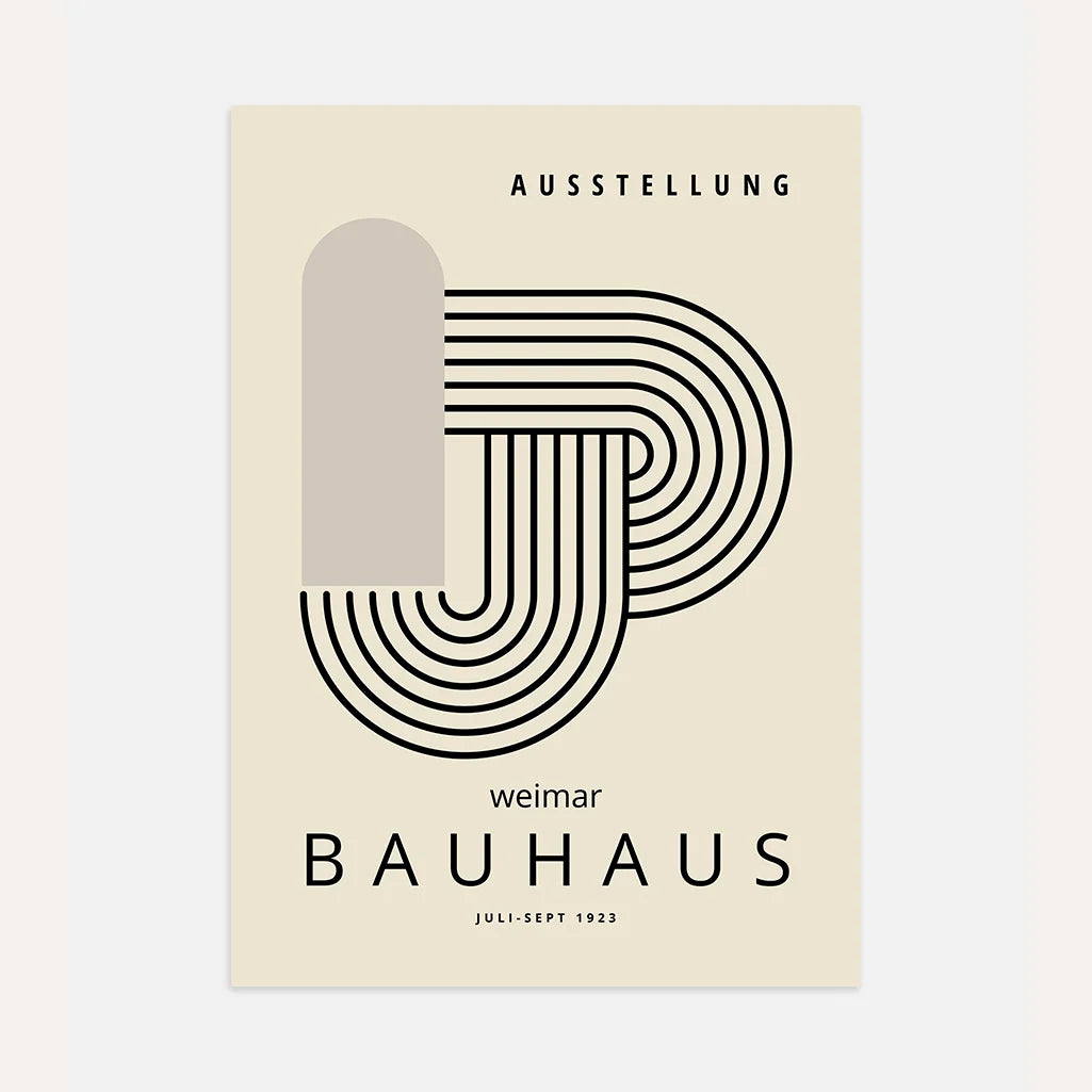 Poster Bauhaus Nodo a Linee