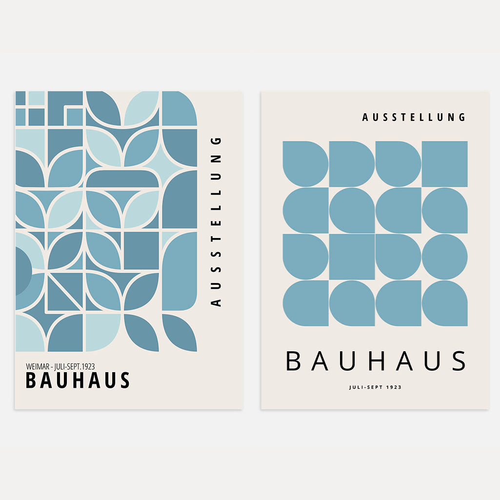 Bauhaus Blu – Set di 2 poster