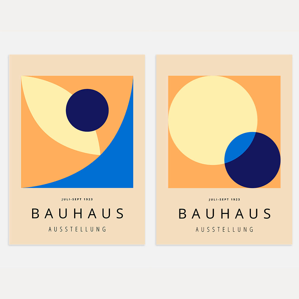Cerchi Bauhaus – Set di 2 poster