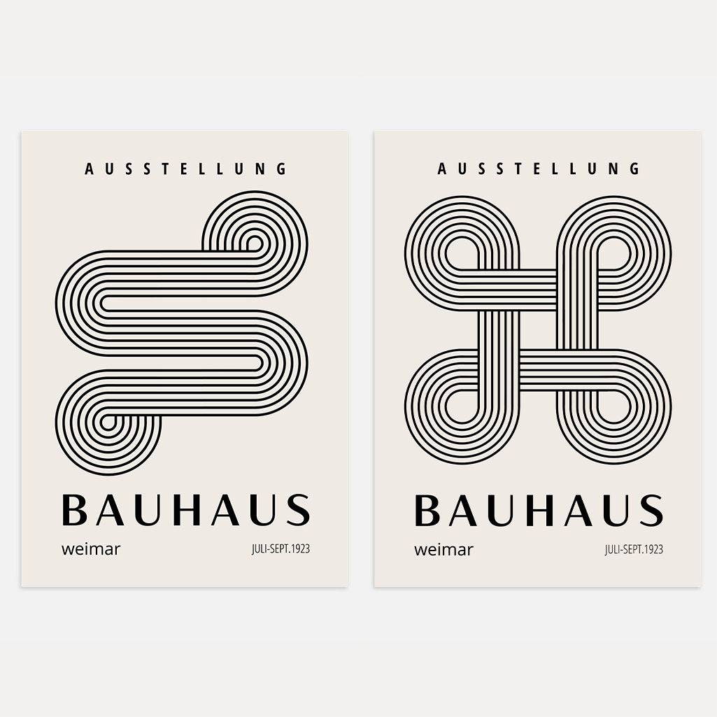Bauhaus Linee – Set di 2 poster