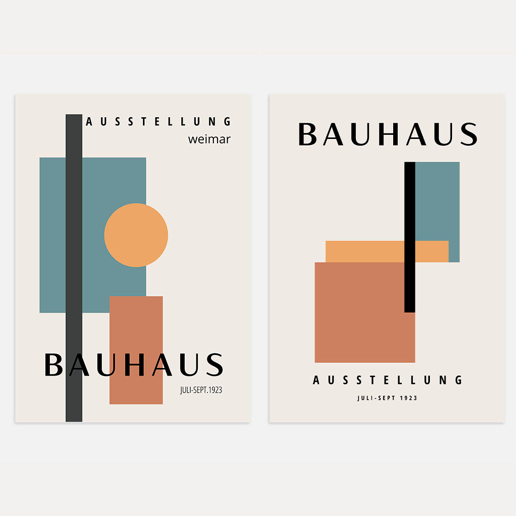 Bauhaus Forme Colori – Set di 2 poster