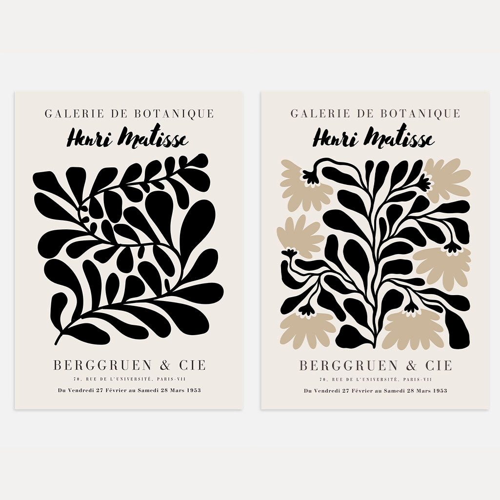 Matisse Graphic Botanical – Set of 2 Posters