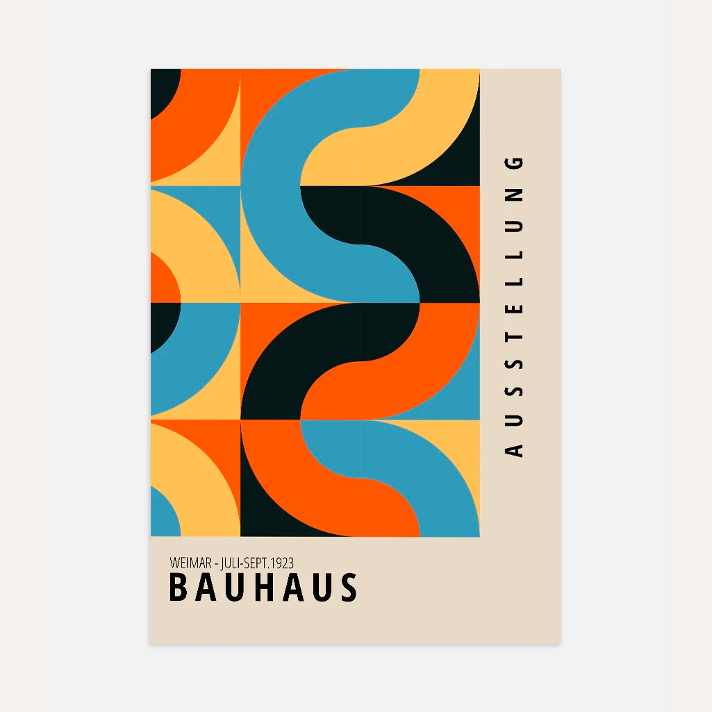 Bauhaus Onde Vivaci Poster