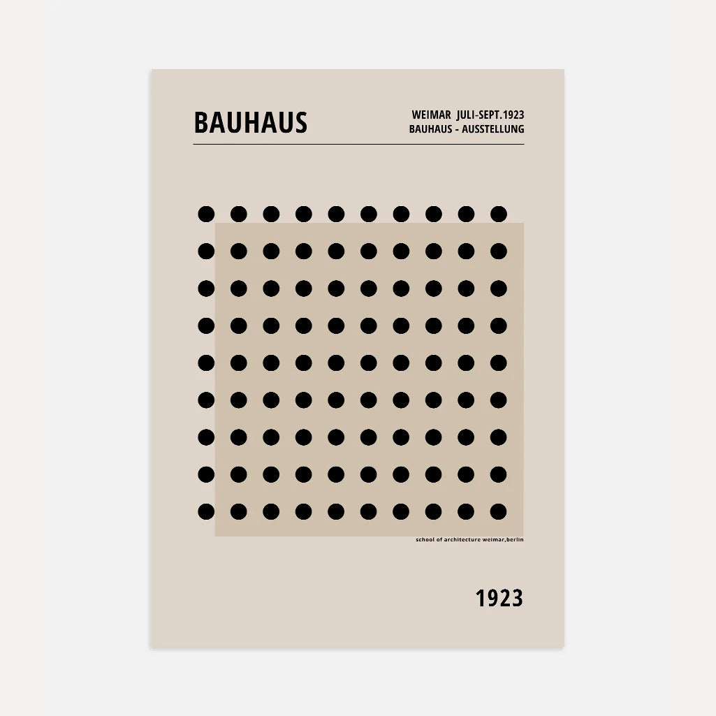 Bauhaus Balance Points Poster