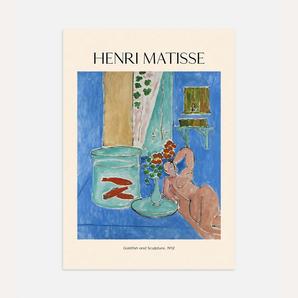 Henri Matisse Poster – Pesci rossi e scultura