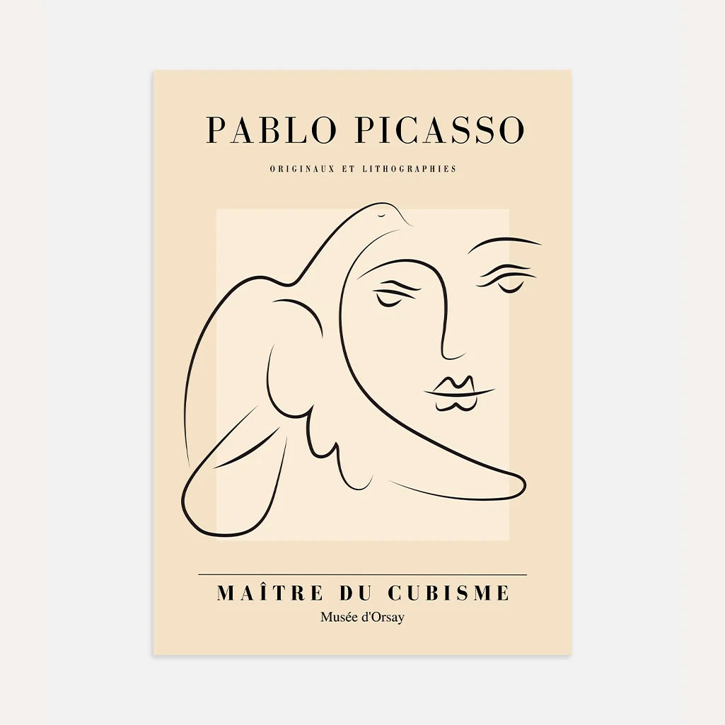 Poster ispirato a Pablo Picasso – Sguardo calmo
