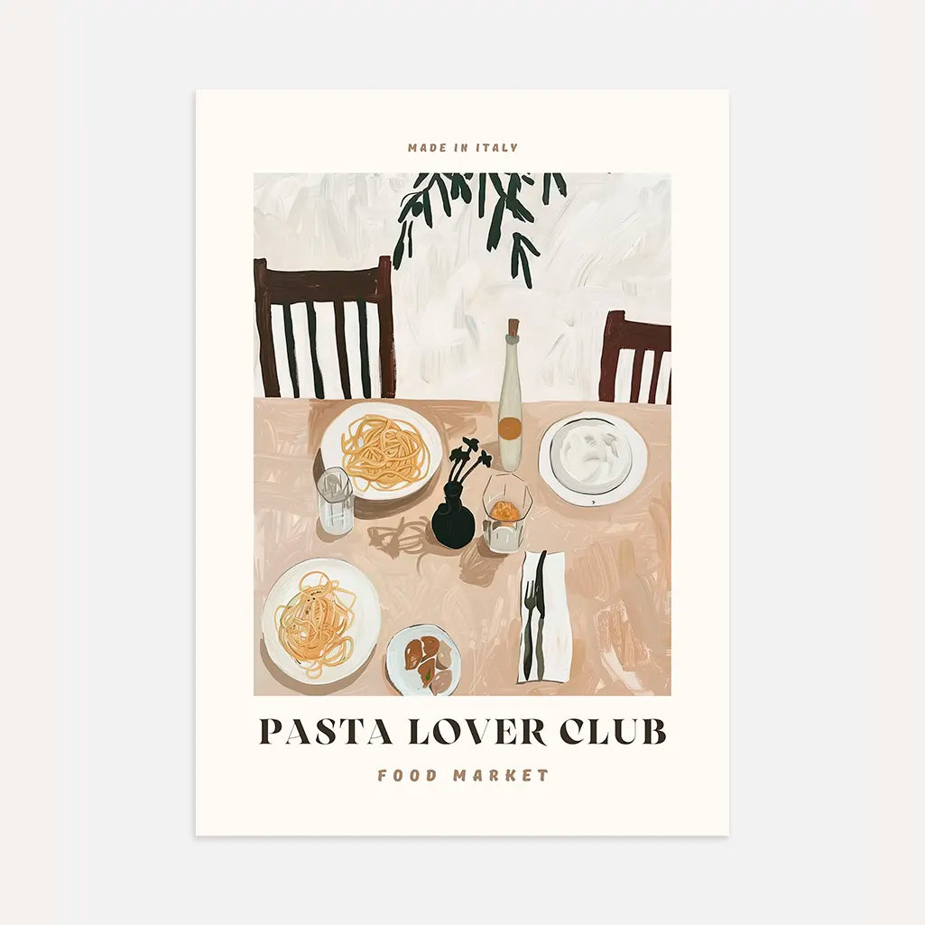 Poster con Pasta Italiana