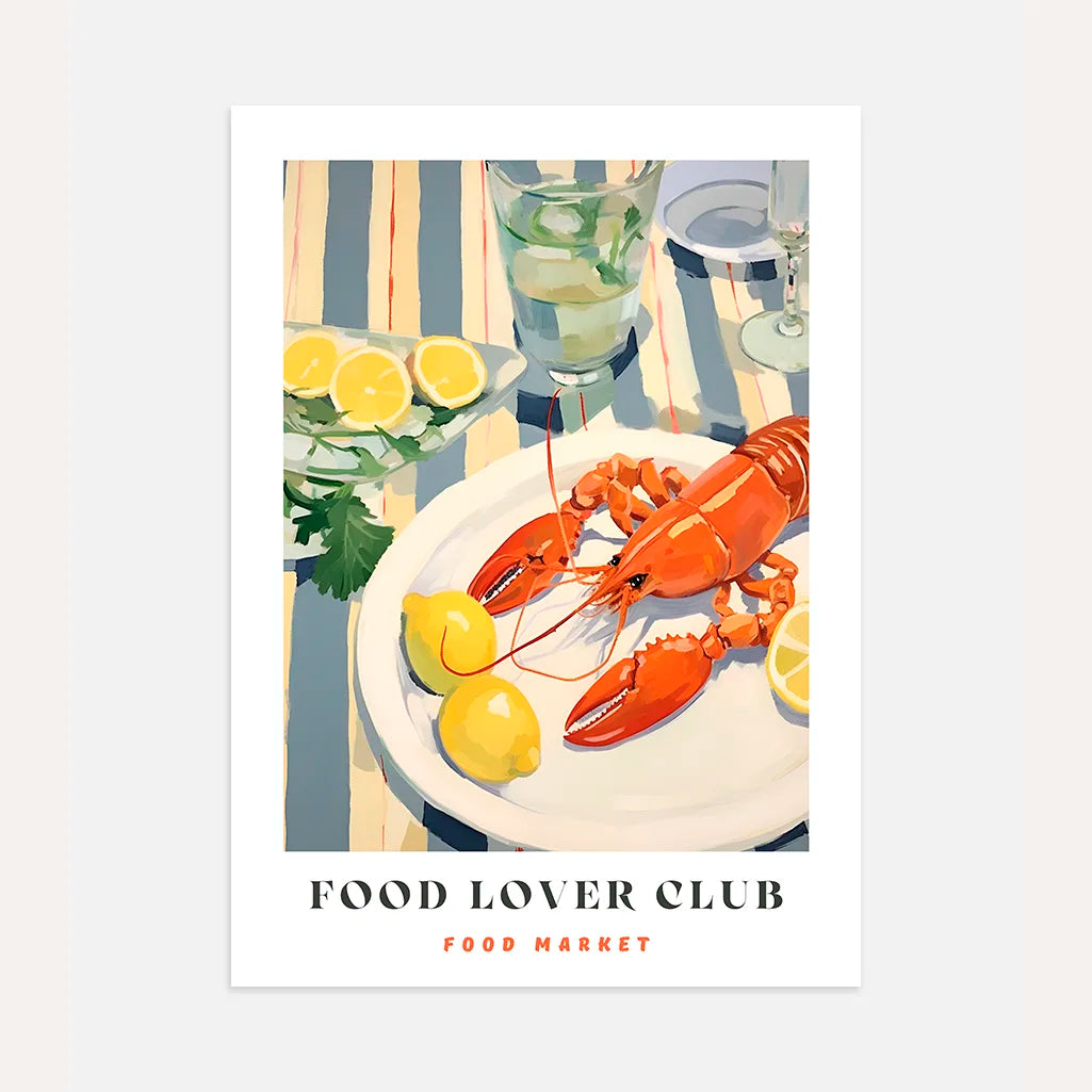 Poster Aragosta E Limoni