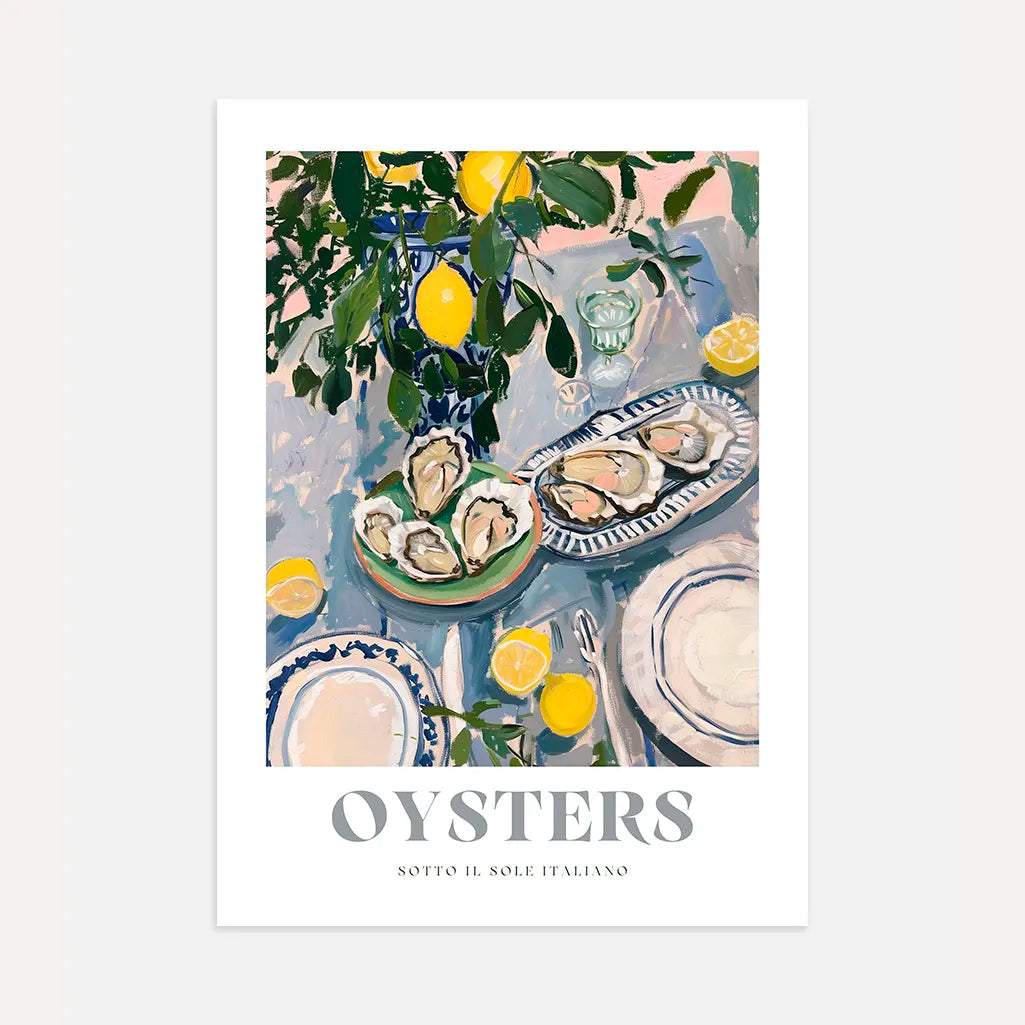 Poster Ostriche Mediterranee