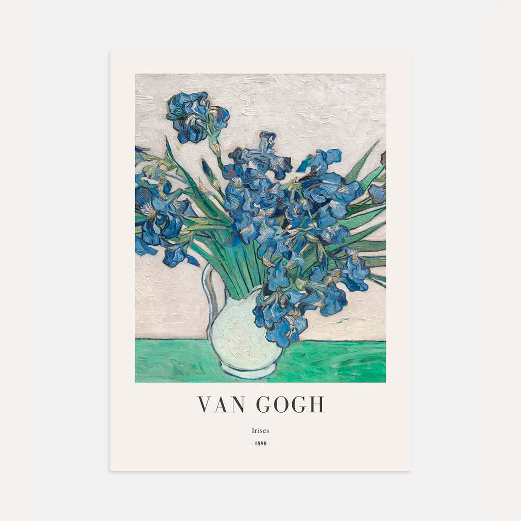 Vincent van Gogh – Iris blu in un vaso Poster