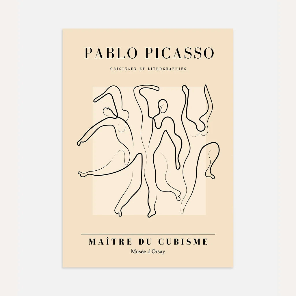 Poster ispirato a Pablo Picasso – Danza delle forme