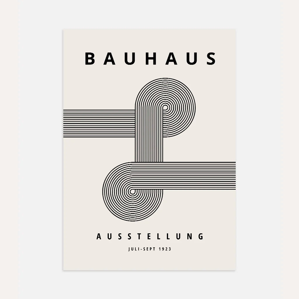 Bauhaus Simmetria Lineare Poster