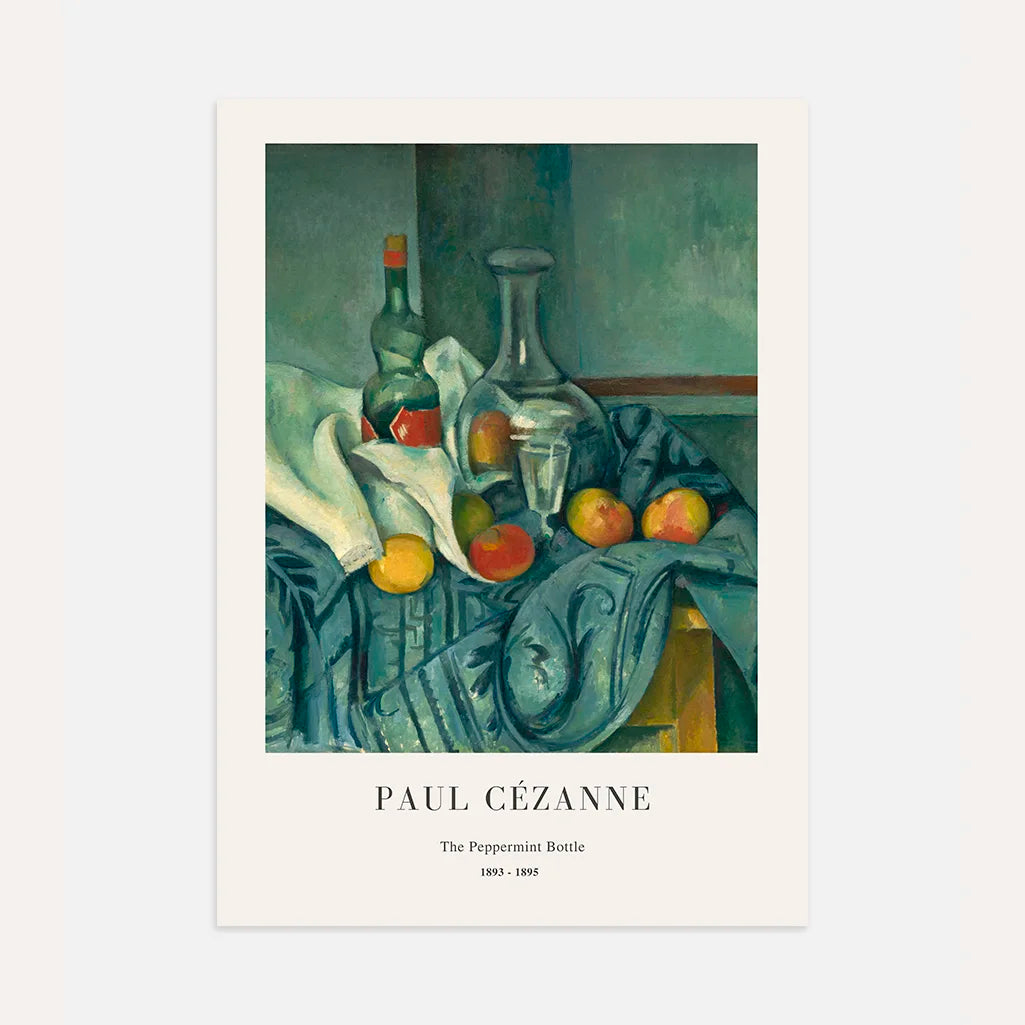 Paul Cézanne – La Bottiglia di menta piperita Poster