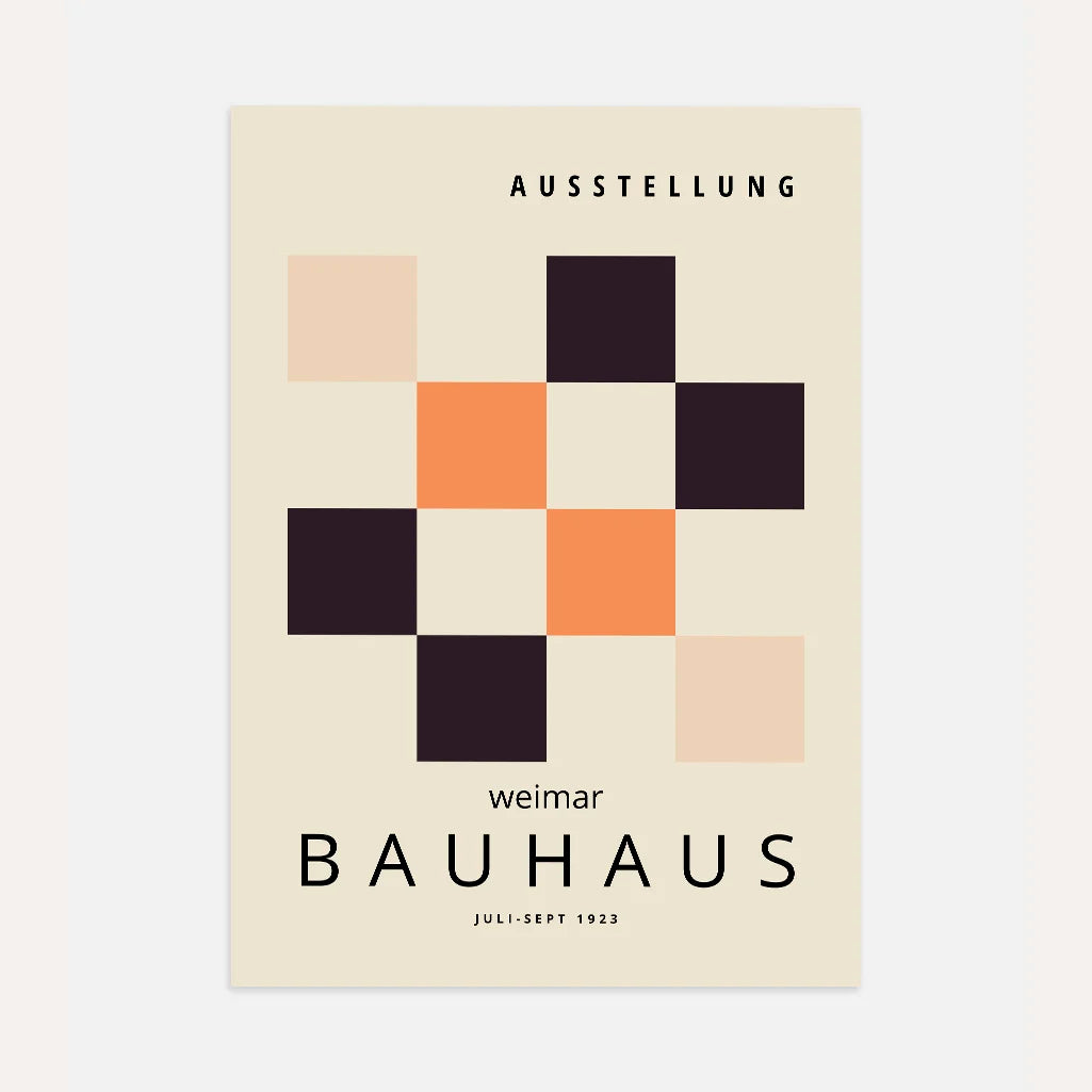 Bauhaus Quadrati Griglia Poster