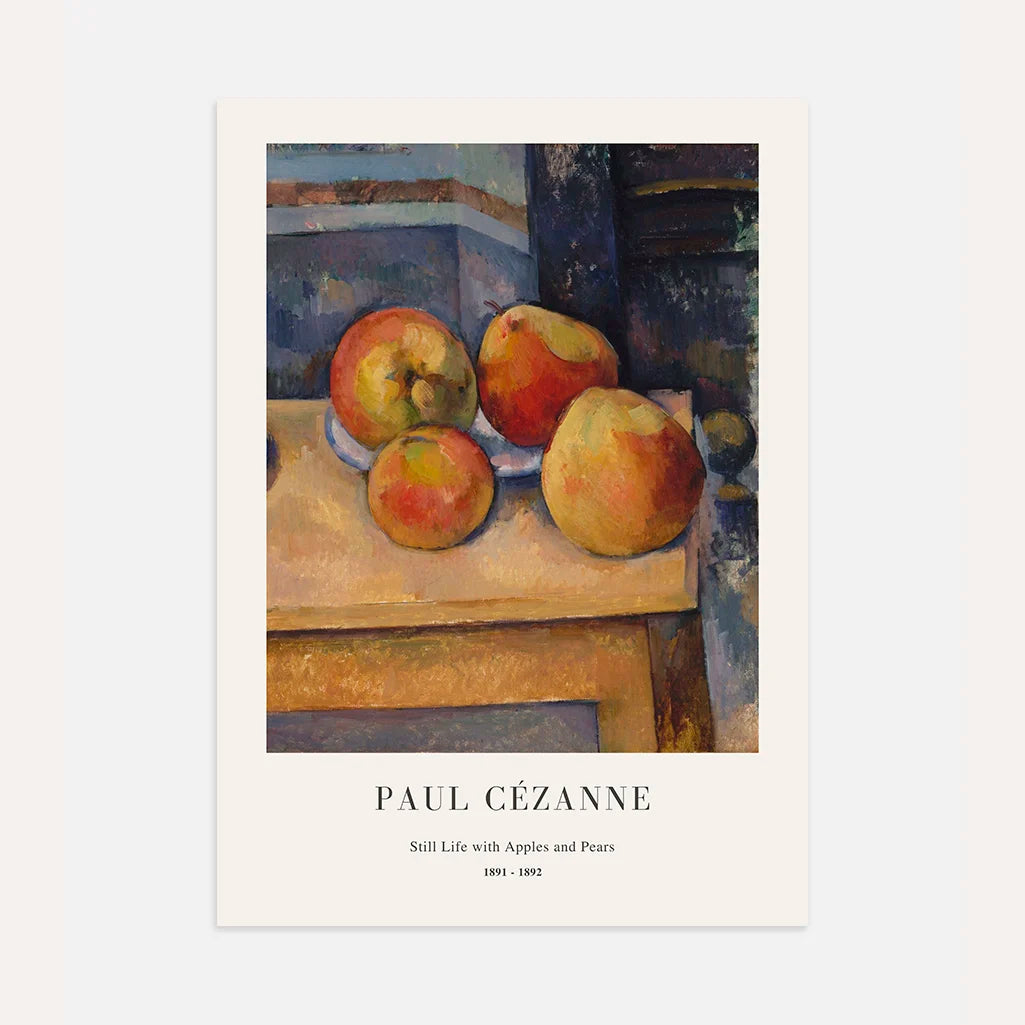 Paul Cézanne – Natura morta con mele e pere Poster