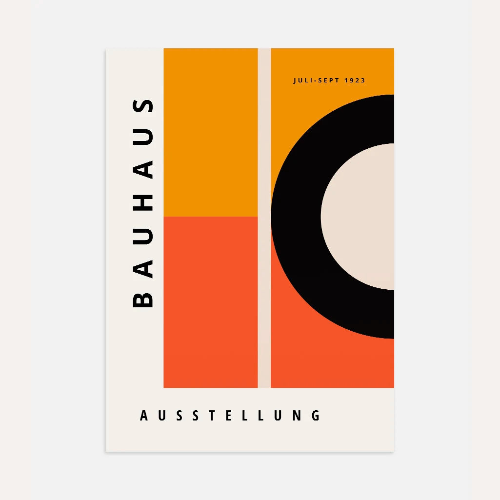 Bauhaus Arancio Equilibrio Poster