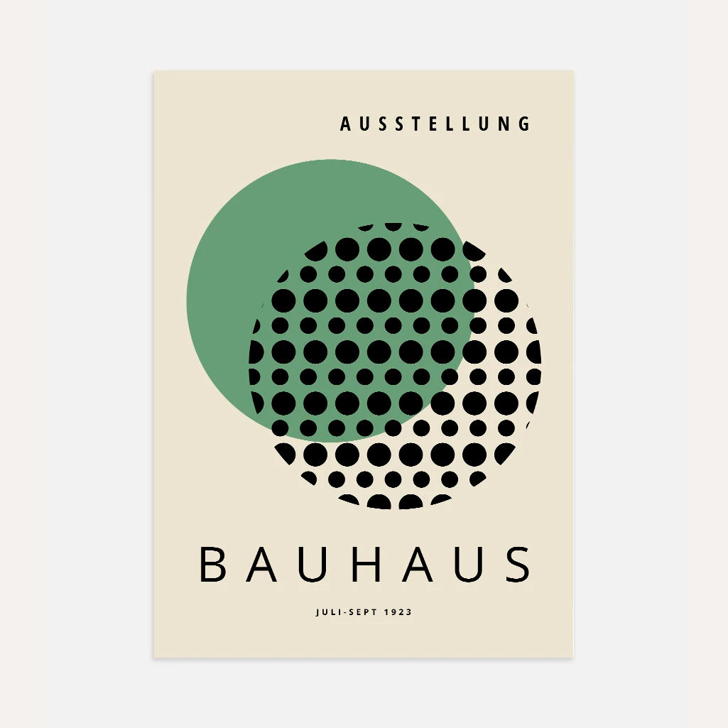 Bauhaus Verde Ottico Poster