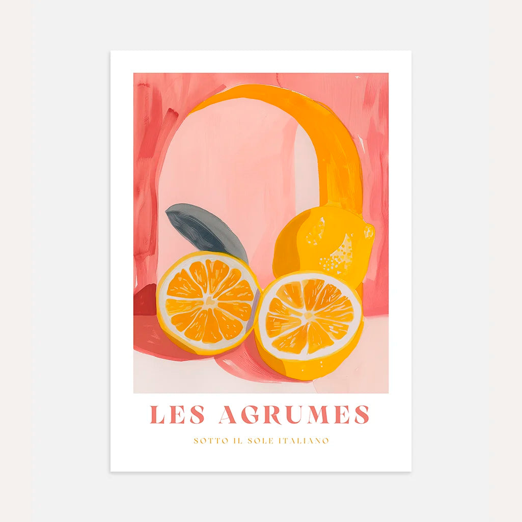 Poster Agrumi Rosa