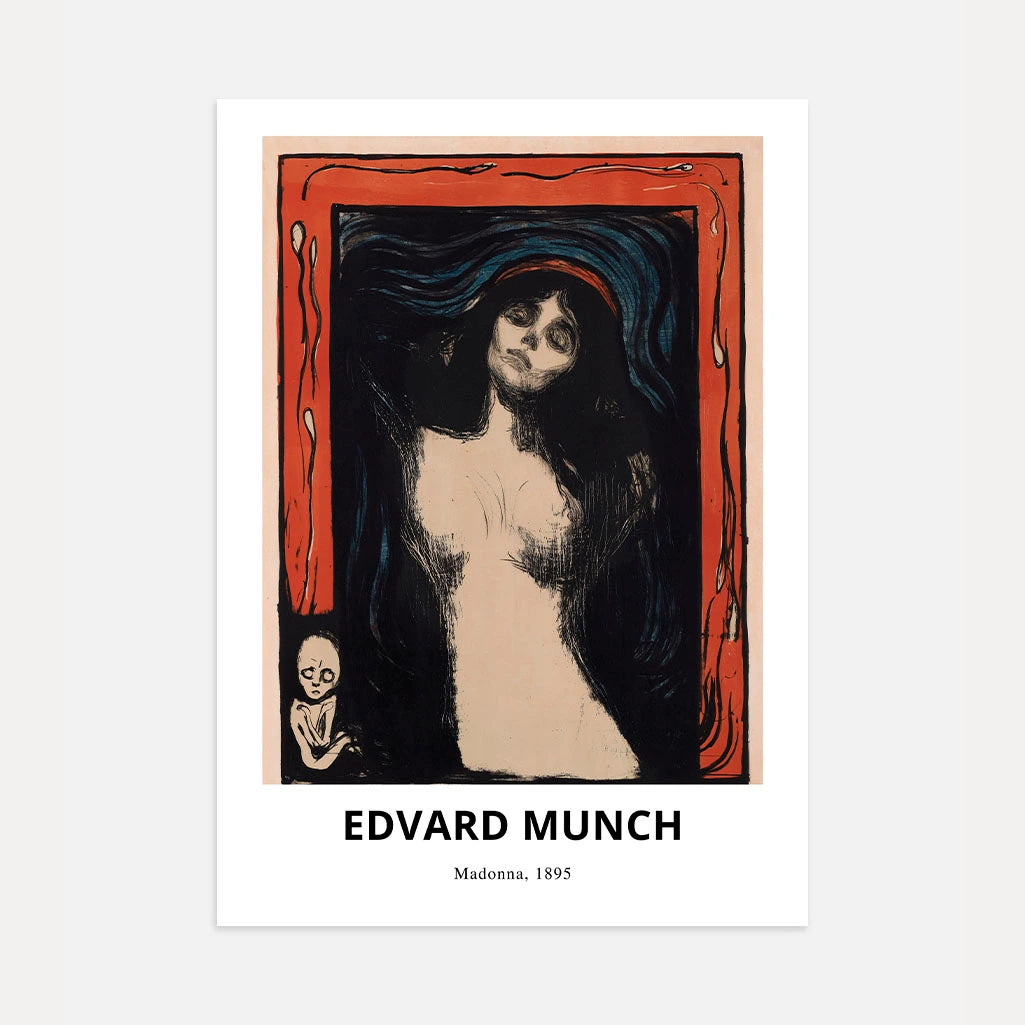 Edvard Munch Madonna 1895 Poster