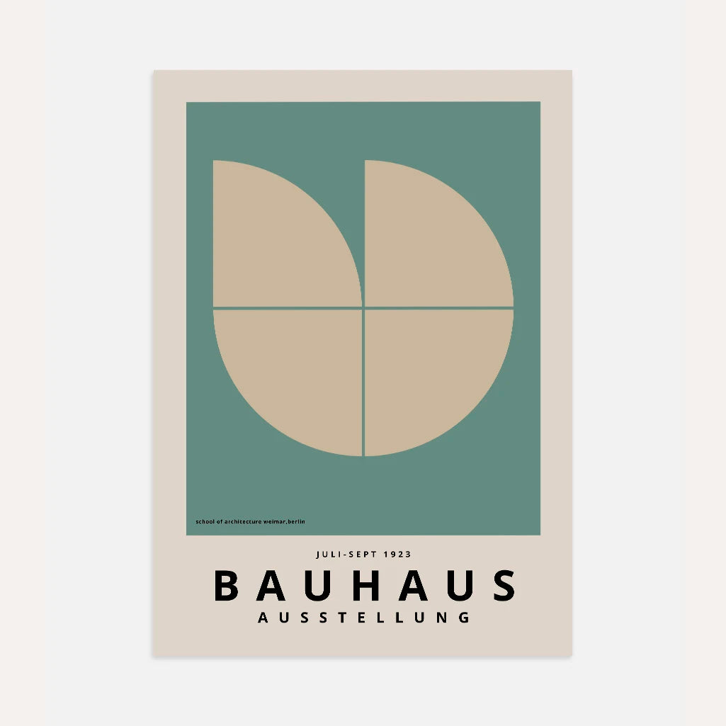 Poster Bauhaus Verde Chiaro