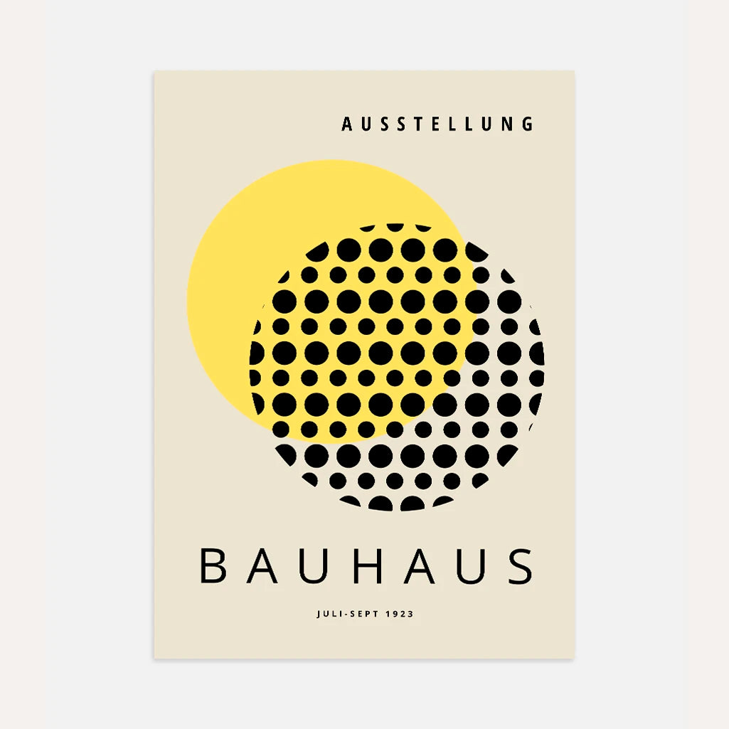 Bauhaus Sole Giallo Poster