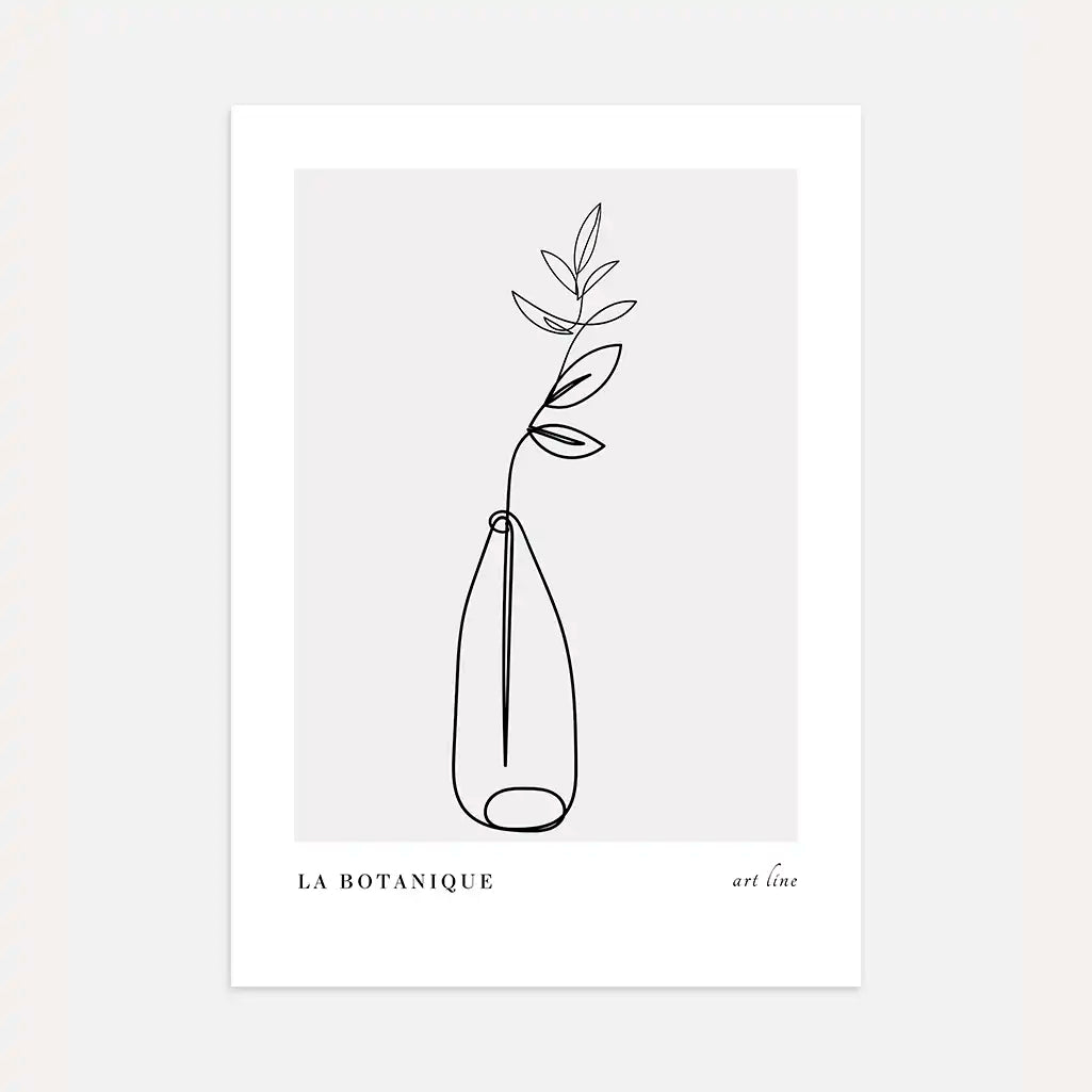 Botanical Line Art Poster