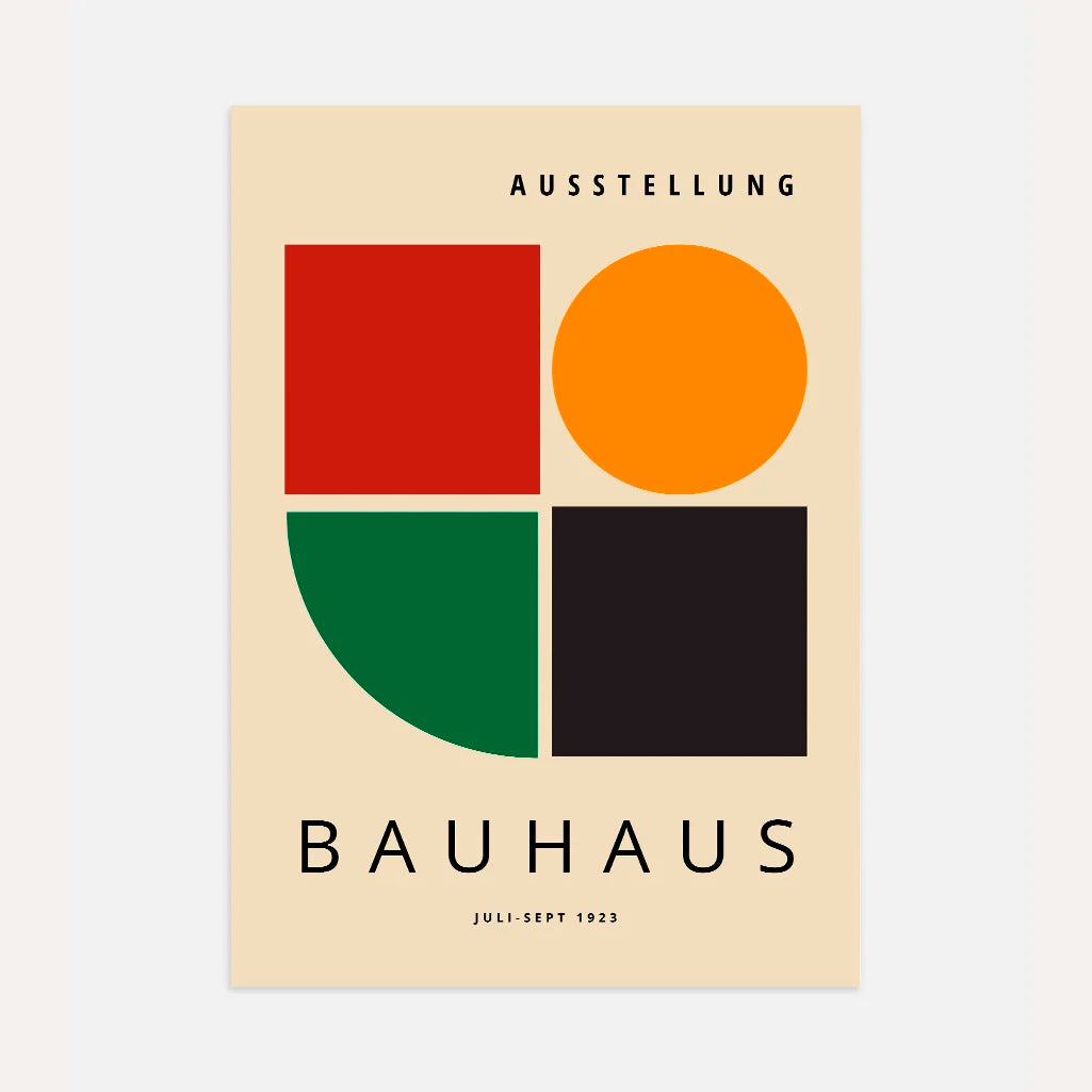 Bauhaus Verde Equilibrio Poster
