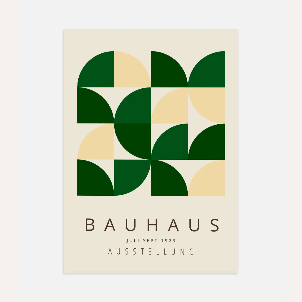 Bauhaus Verde Calmo Poster