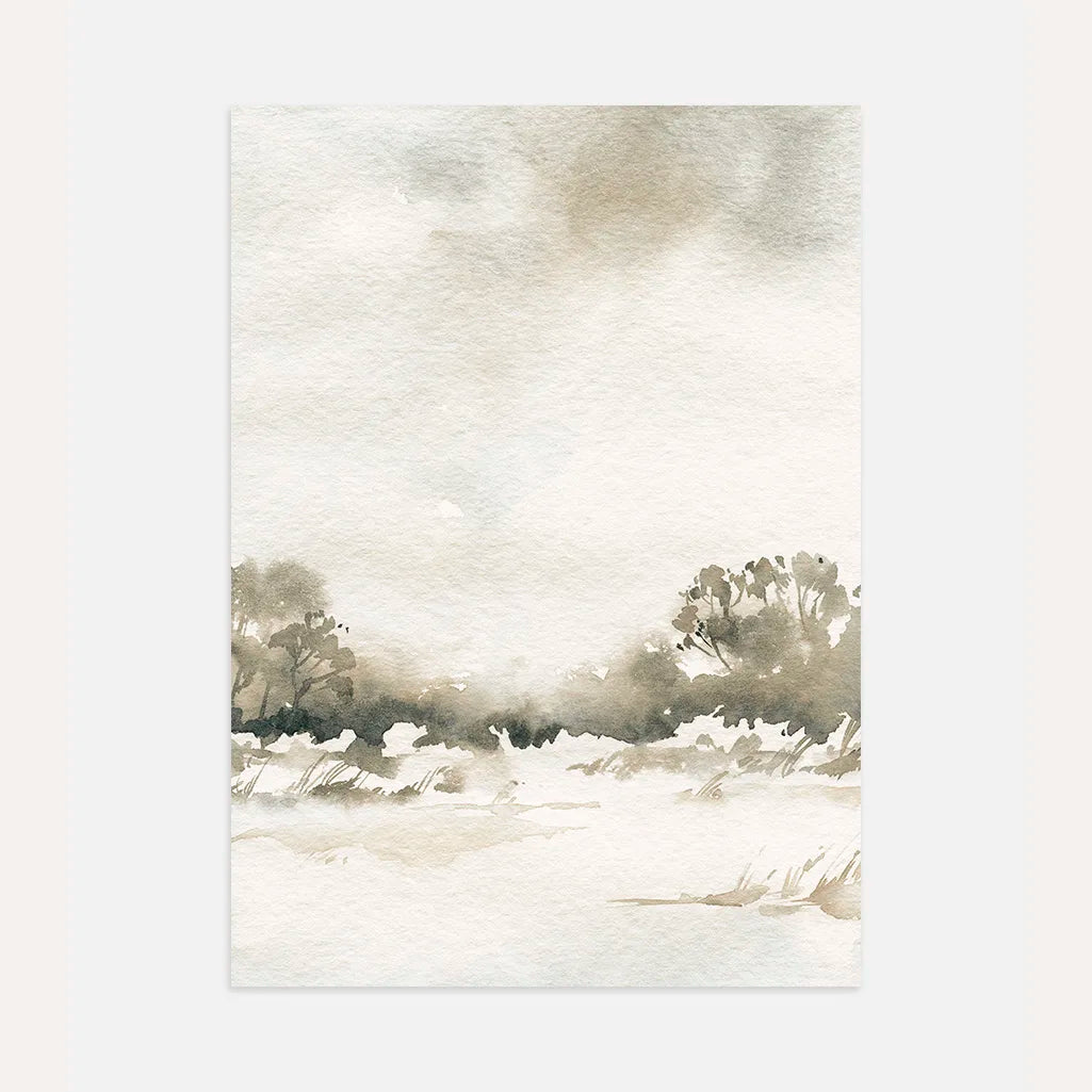 Watercolor Landscape Poster