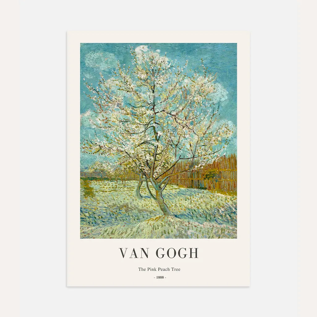 Vincent van Gogh Pink Peach Tree Poster