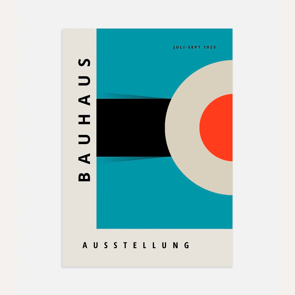 Poster Bauhaus Azzurro Cielo