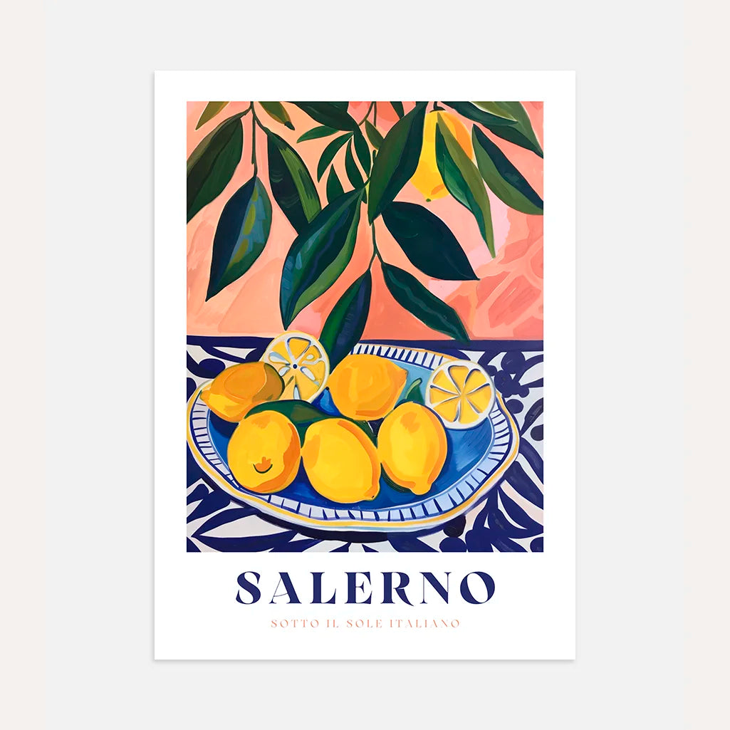 Poster Piatto Limoni Salerno
