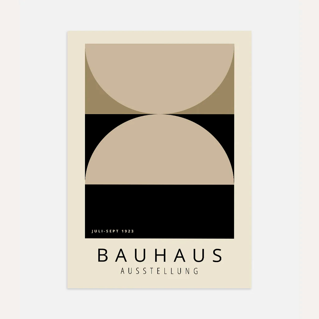 Bauhaus Beige Balance Poster
