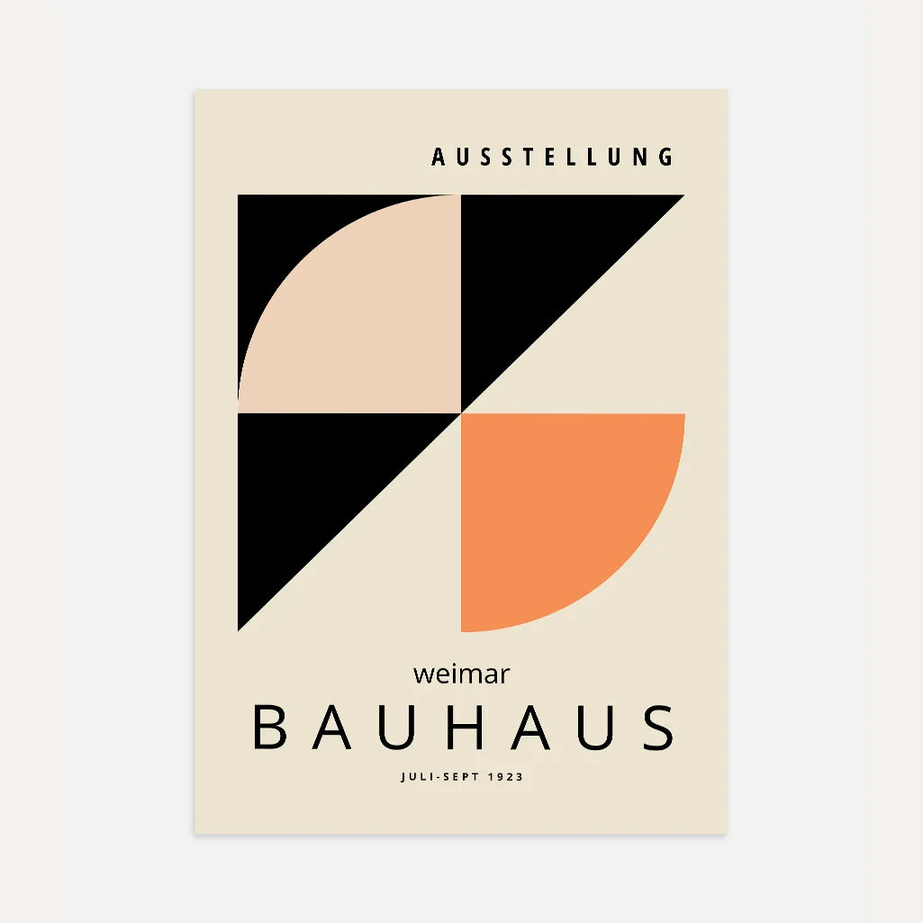 Bauhaus Contrasto Di Forme Poster