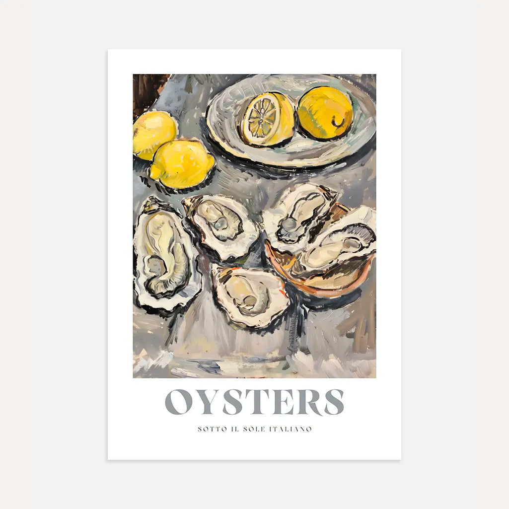 Poster Ostriche-Limoni Classico