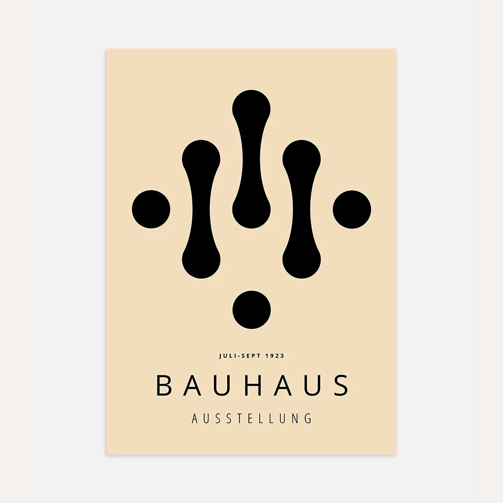 Poster Bauhaus Gocce Geometria
