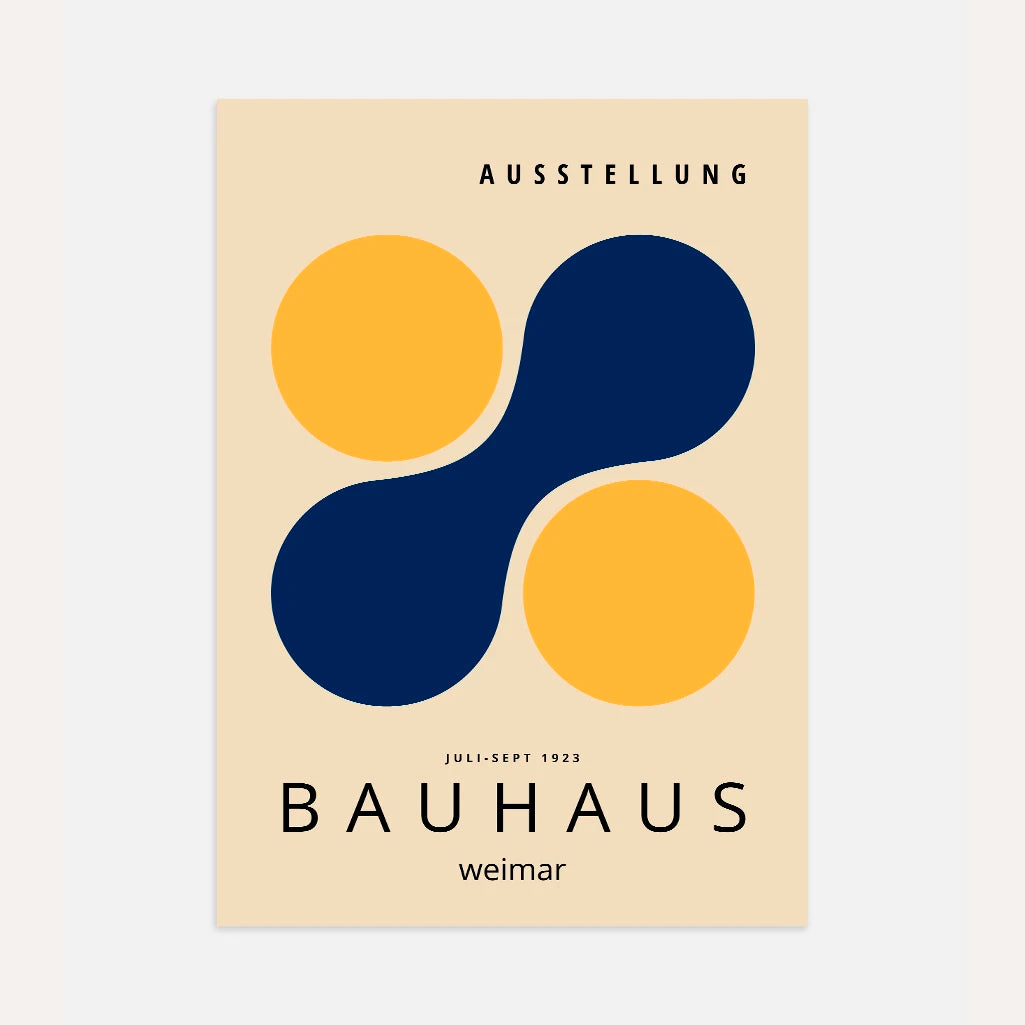 Bauhaus Cerchi Gialli Poster
