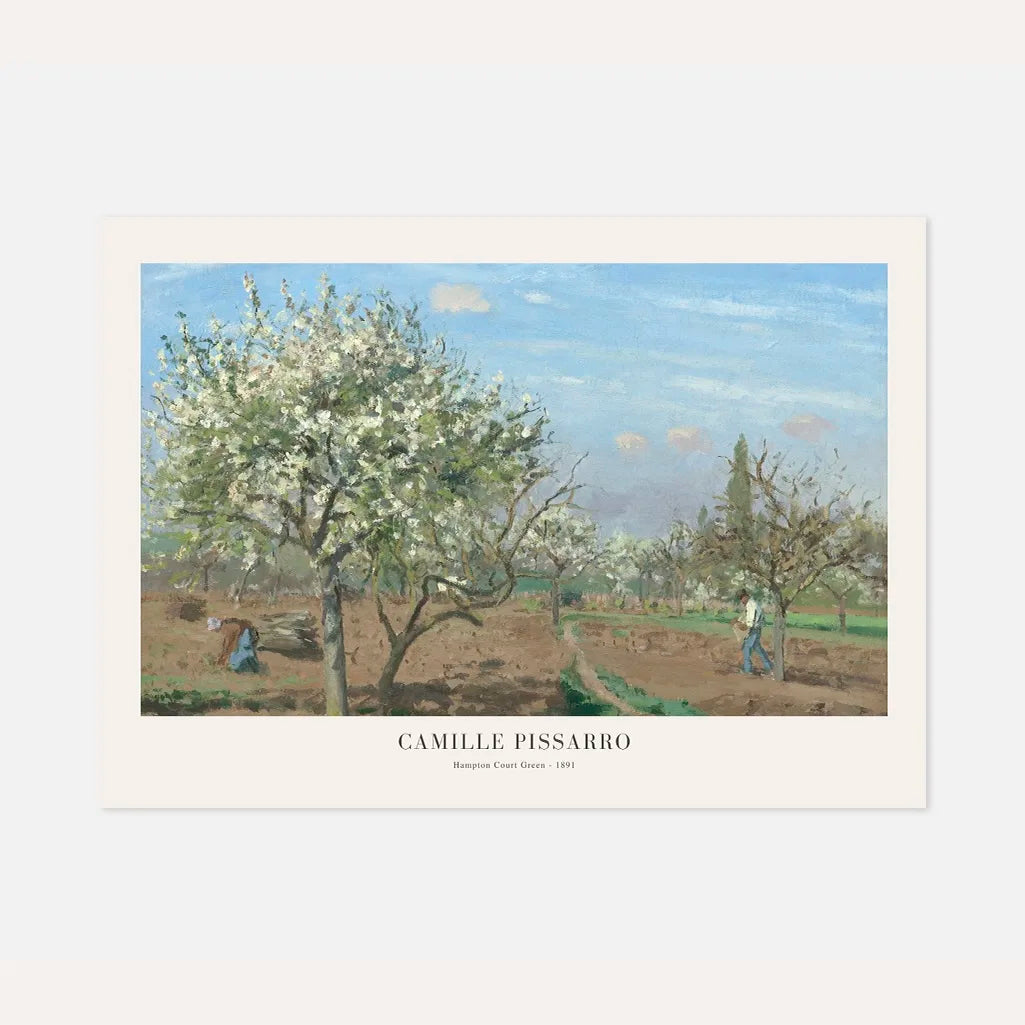 Camille Pissarro – Il prato di Hampton Court Poster
