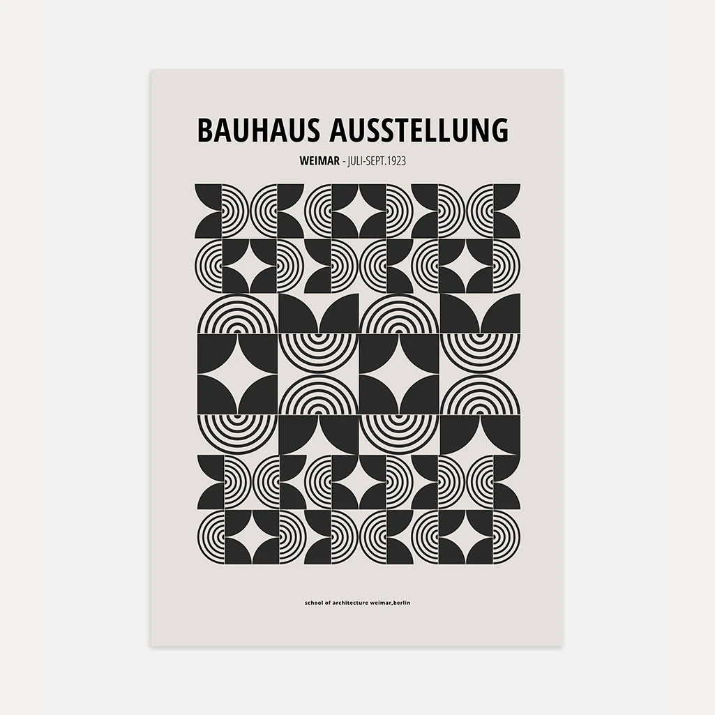 Poster Bauhaus Dettagli Fini Geometria
