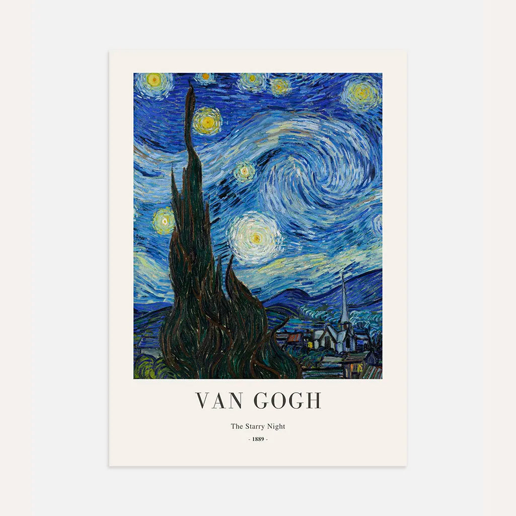Poster Vincent van Gogh – Notte stellata