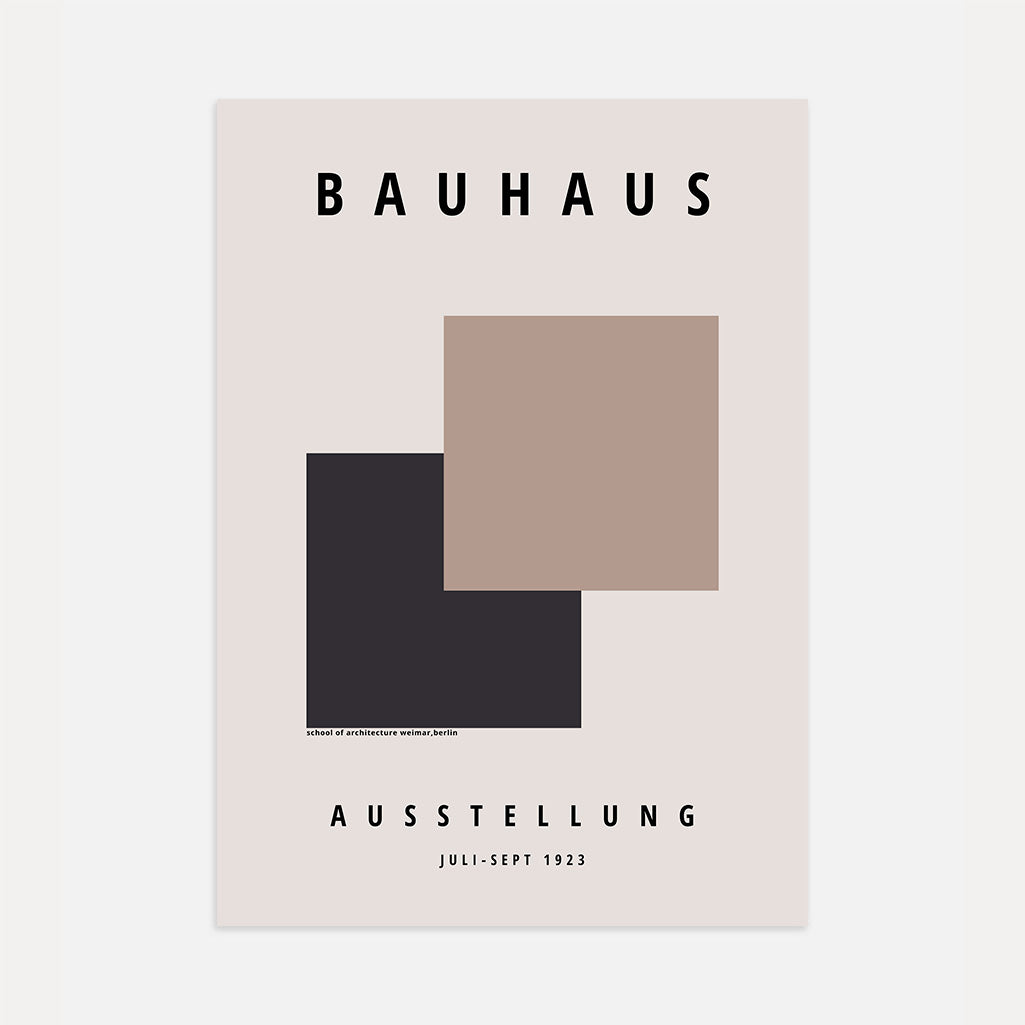 Poster Bauhaus Quadrato Geometrico