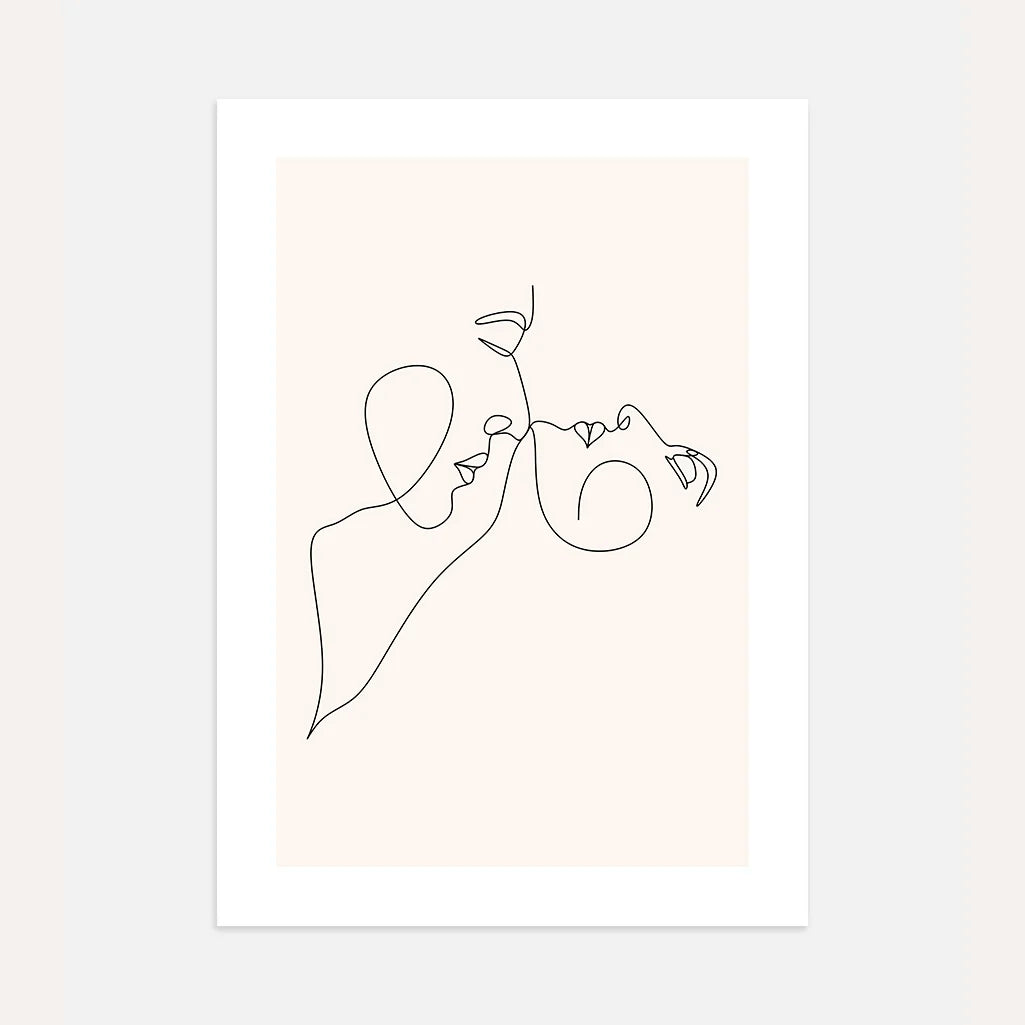 Poster – Volti che si baciano