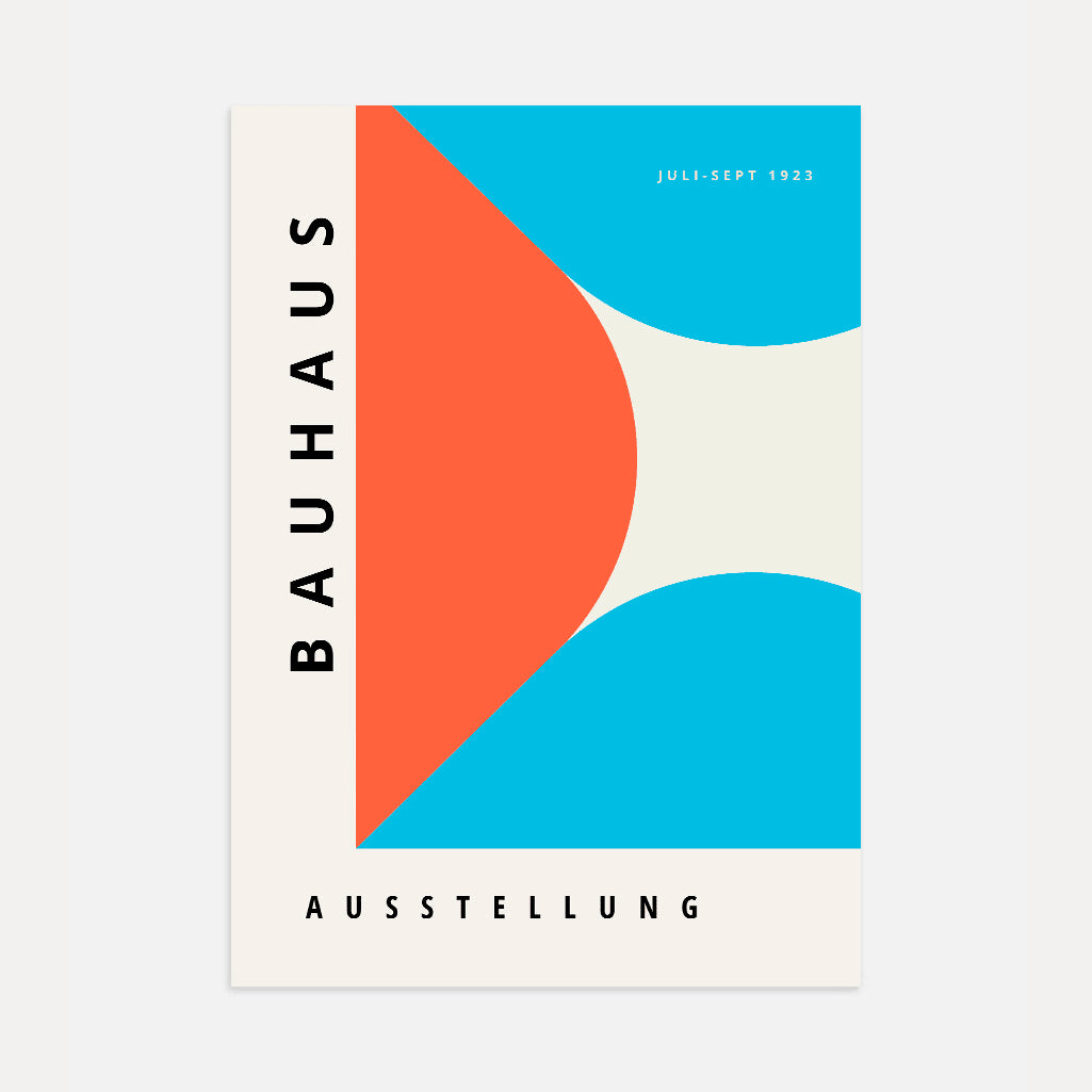 Bauhaus Blu Rosso Poster