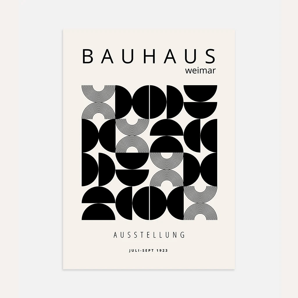 Poster Bauhaus Emisferi Geometria