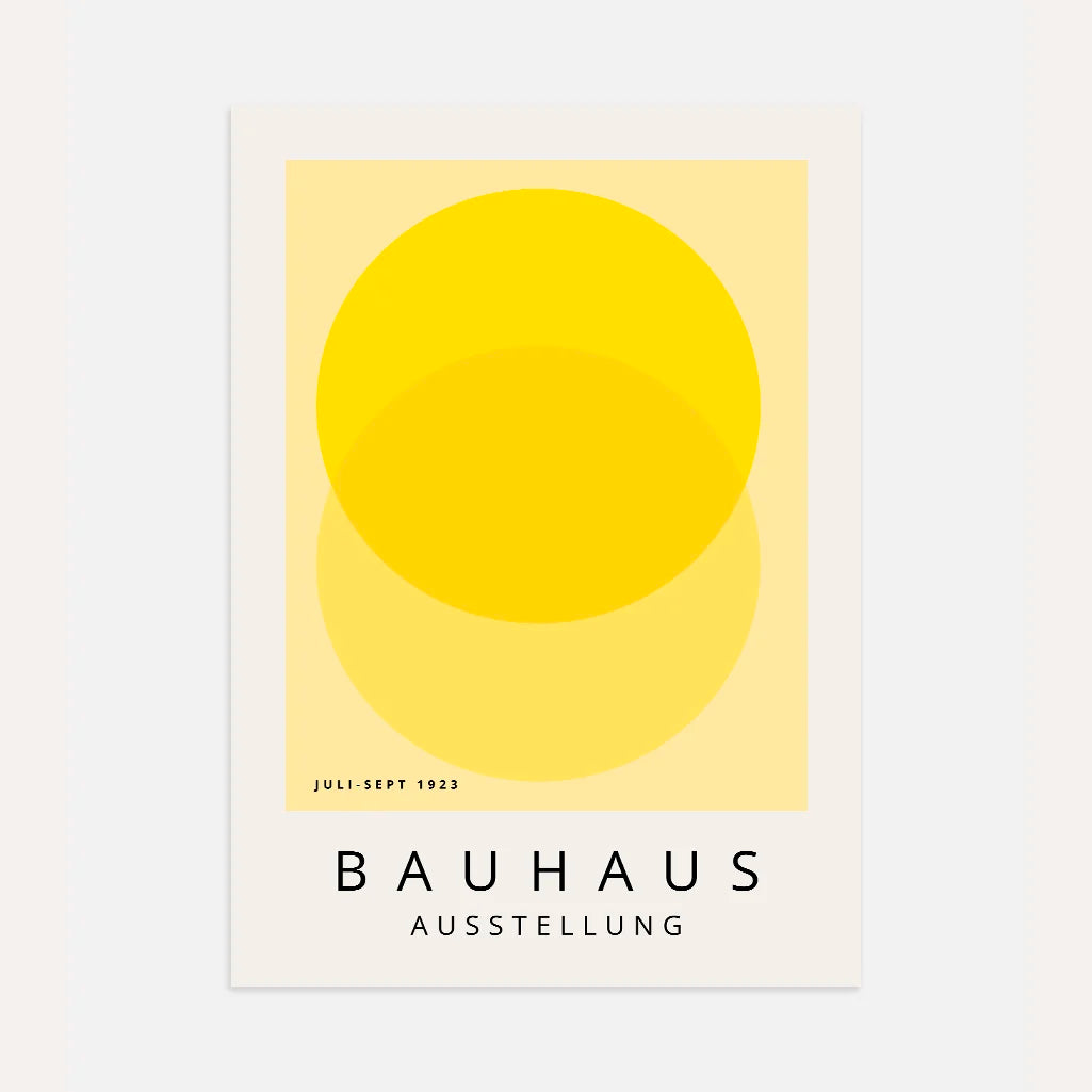 Bauhaus Giallo Aria Poster
