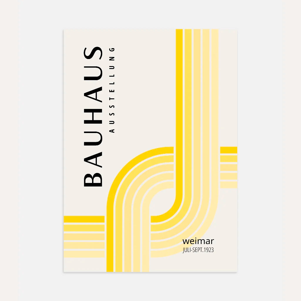 Bauhaus Giallo Luminoso Poster