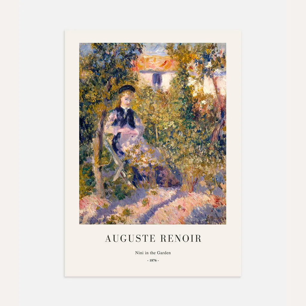 Auguste Renoir Nini in the Garden Poster