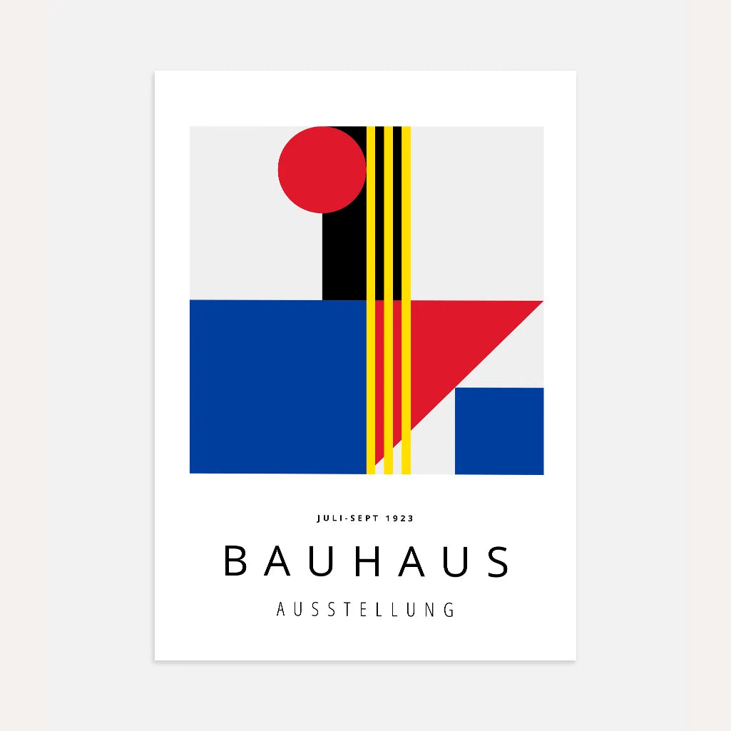 Bauhaus Contrasto Colori Poster