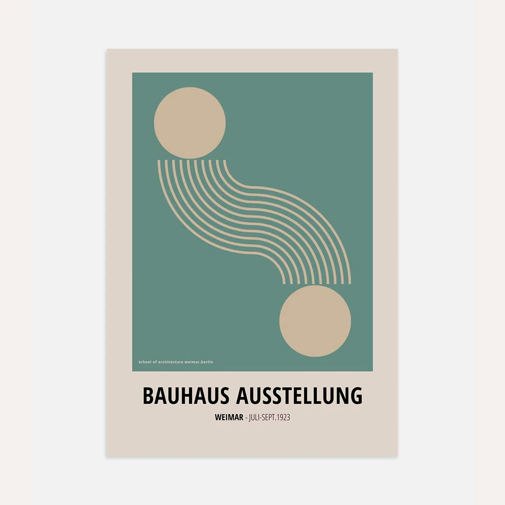 Bauhaus Movimento Geometrico Poster
