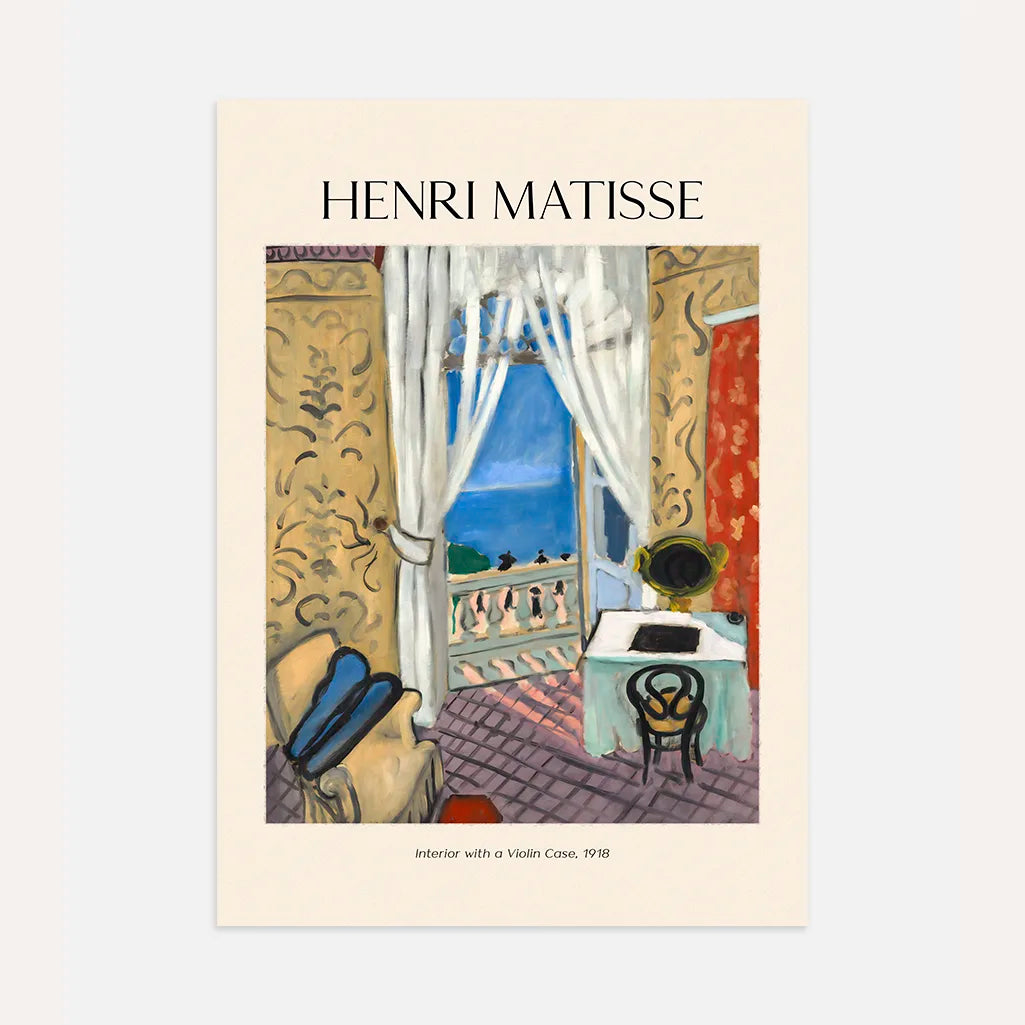 Henri Matisse – Interno con custodia di violino Poster
